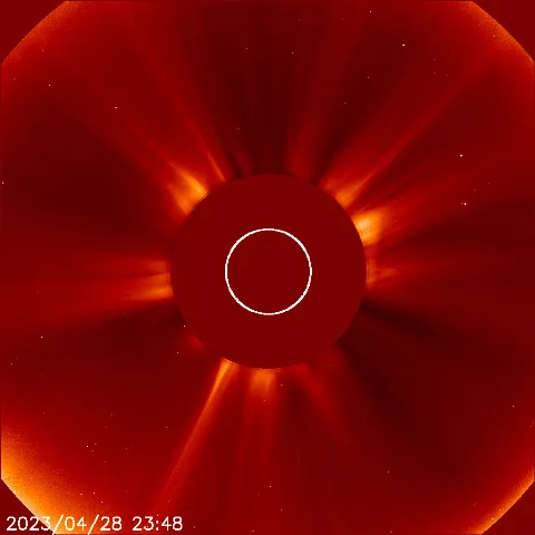 Image of solar wind