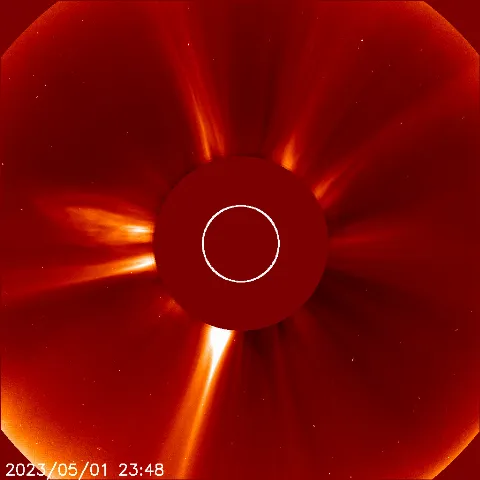 Image of solar wind