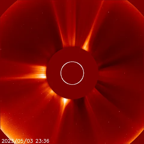 Image of solar wind