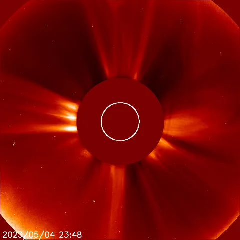 Image of solar wind