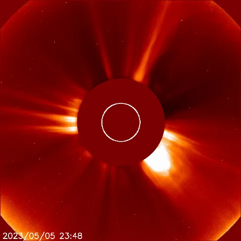 Image of solar wind