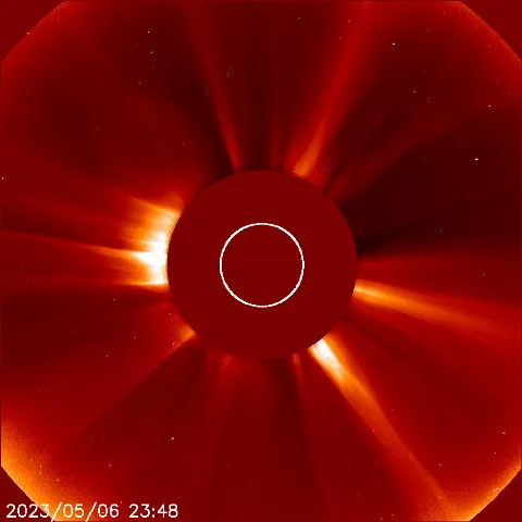 Image of solar wind