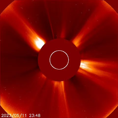 Image of solar wind