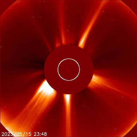 Image of solar wind