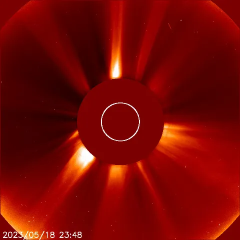 Image of solar wind