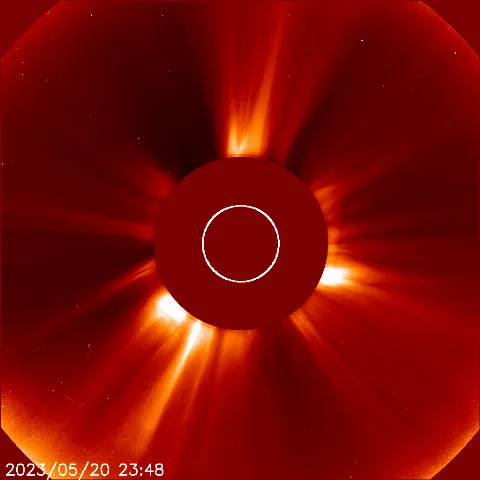 Image of solar wind