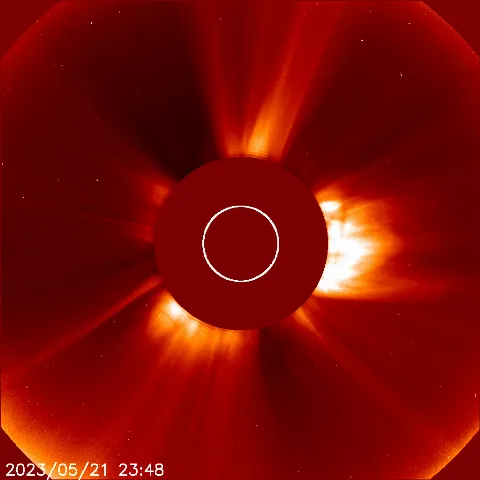 Image of solar wind