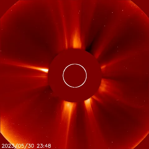 Image of solar wind