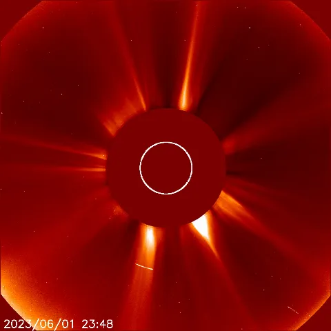 Image of solar wind