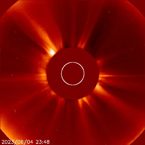 Image of solar wind