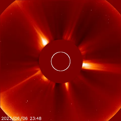 Image of solar wind