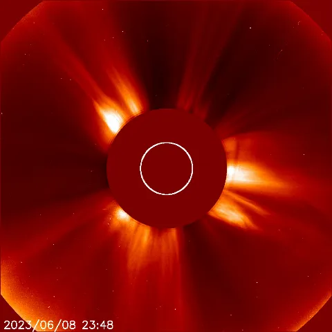 Image of solar wind