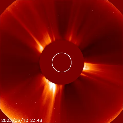 Image of solar wind