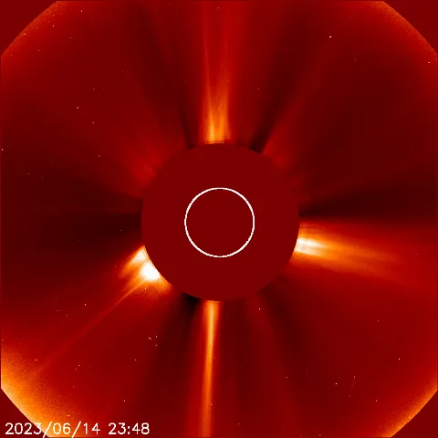 Image of solar wind