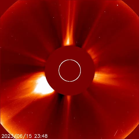 Image of solar wind