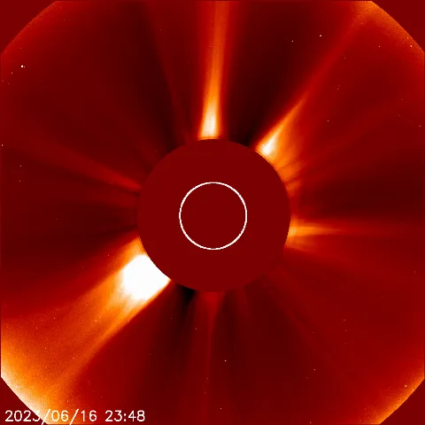 Image of solar wind