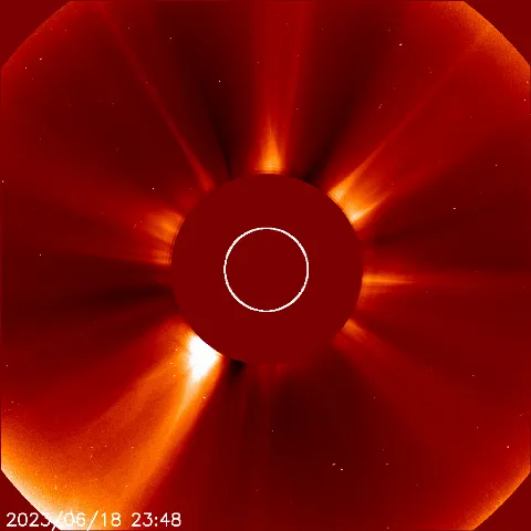 Image of solar wind