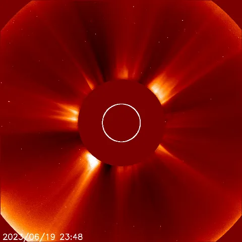 Image of solar wind