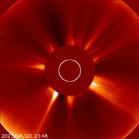 Image of solar wind