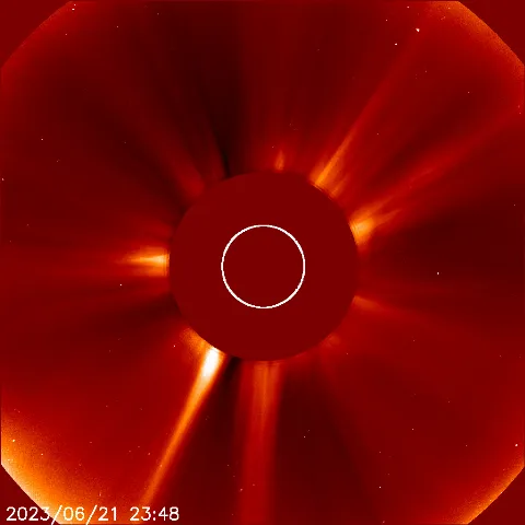 Image of solar wind