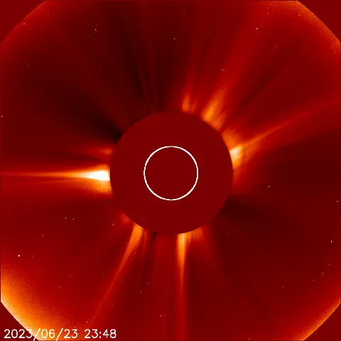 Image of solar wind