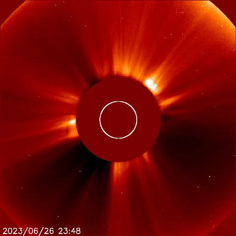 Image of solar wind