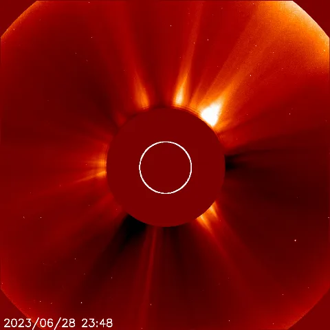 Image of solar wind