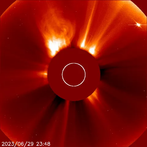 Image of solar wind