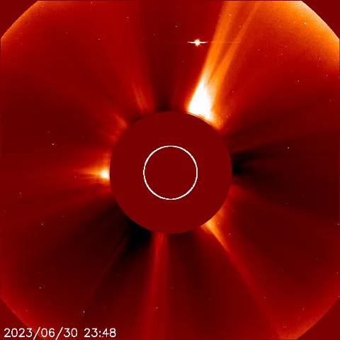 Image of solar wind