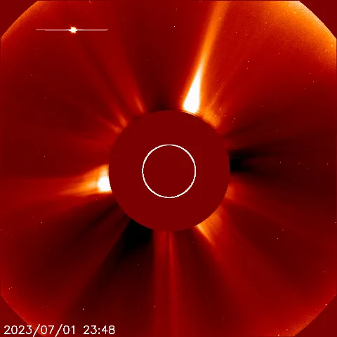 Image of solar wind