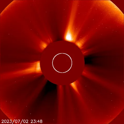 Image of solar wind