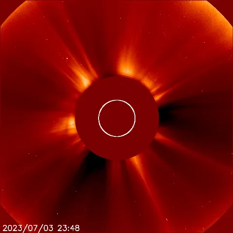 Image of solar wind