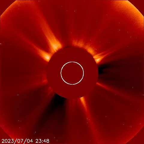 Image of solar wind