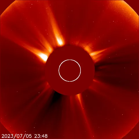 Image of solar wind