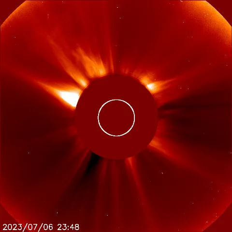 Image of solar wind