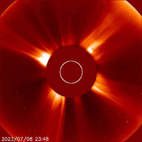 Image of solar wind