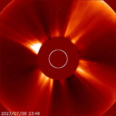 Image of solar wind