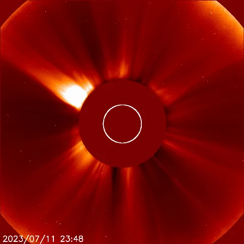 Image of solar wind