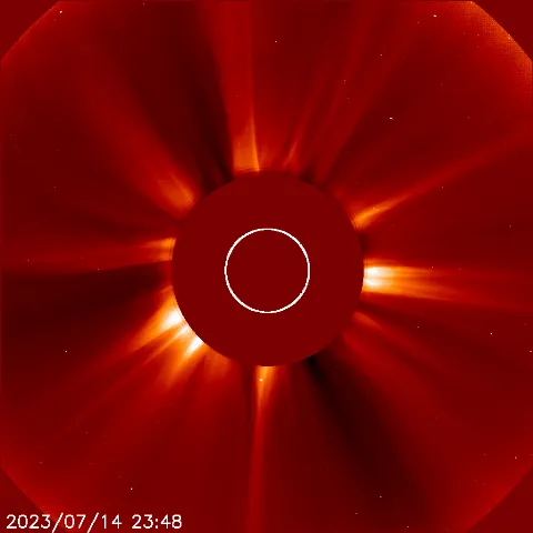 Image of solar wind