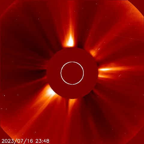 Image of solar wind