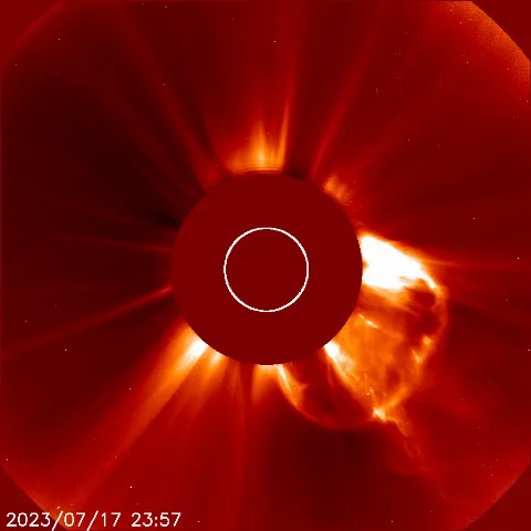 Image of solar wind