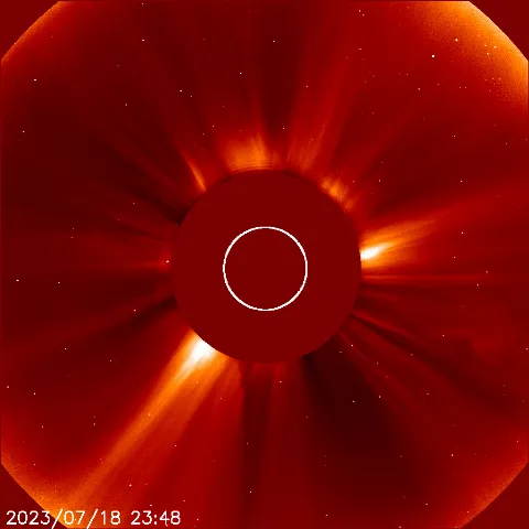 Image of solar wind