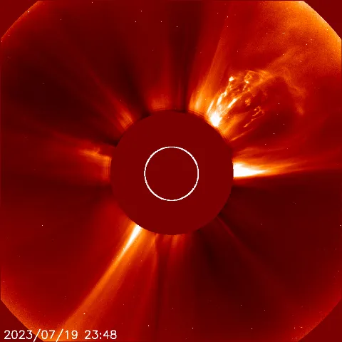 Image of solar wind