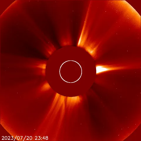 Image of solar wind