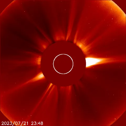 Image of solar wind