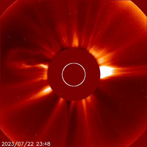 Image of solar wind