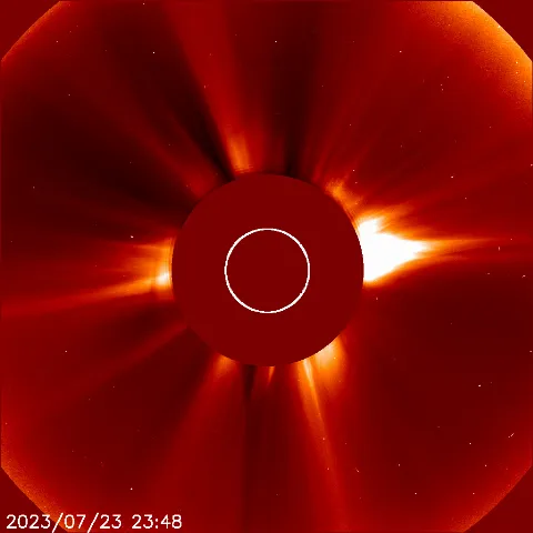 Image of solar wind