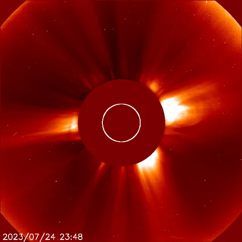 Image of solar wind