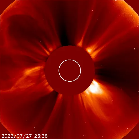 Image of solar wind