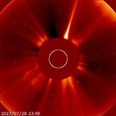 Image of solar wind